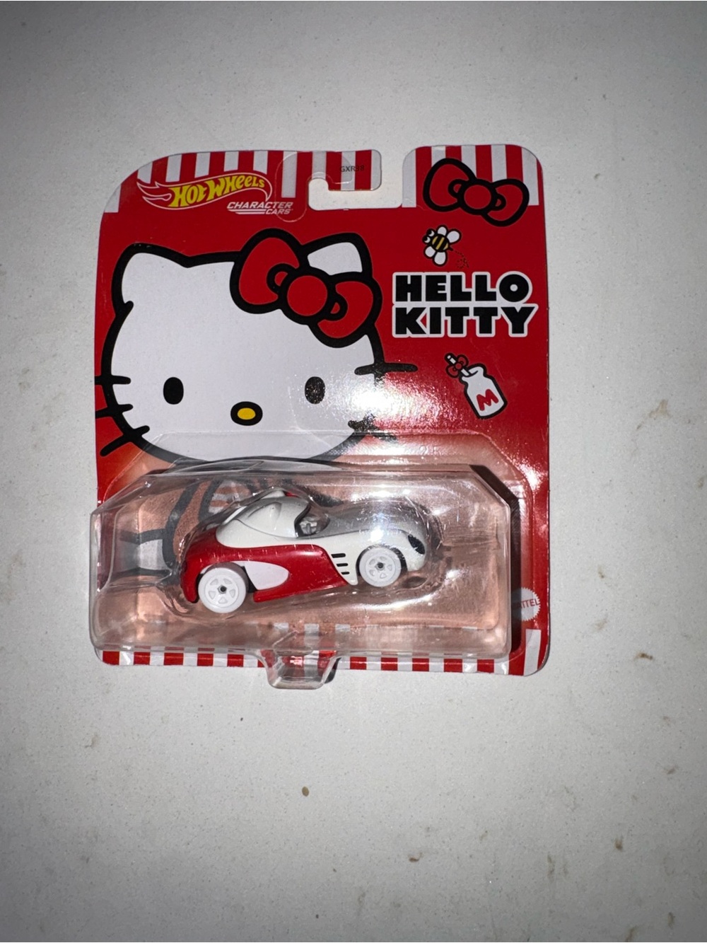 Hot Wheels Hello Kitty Red and White Collectible Toy Car